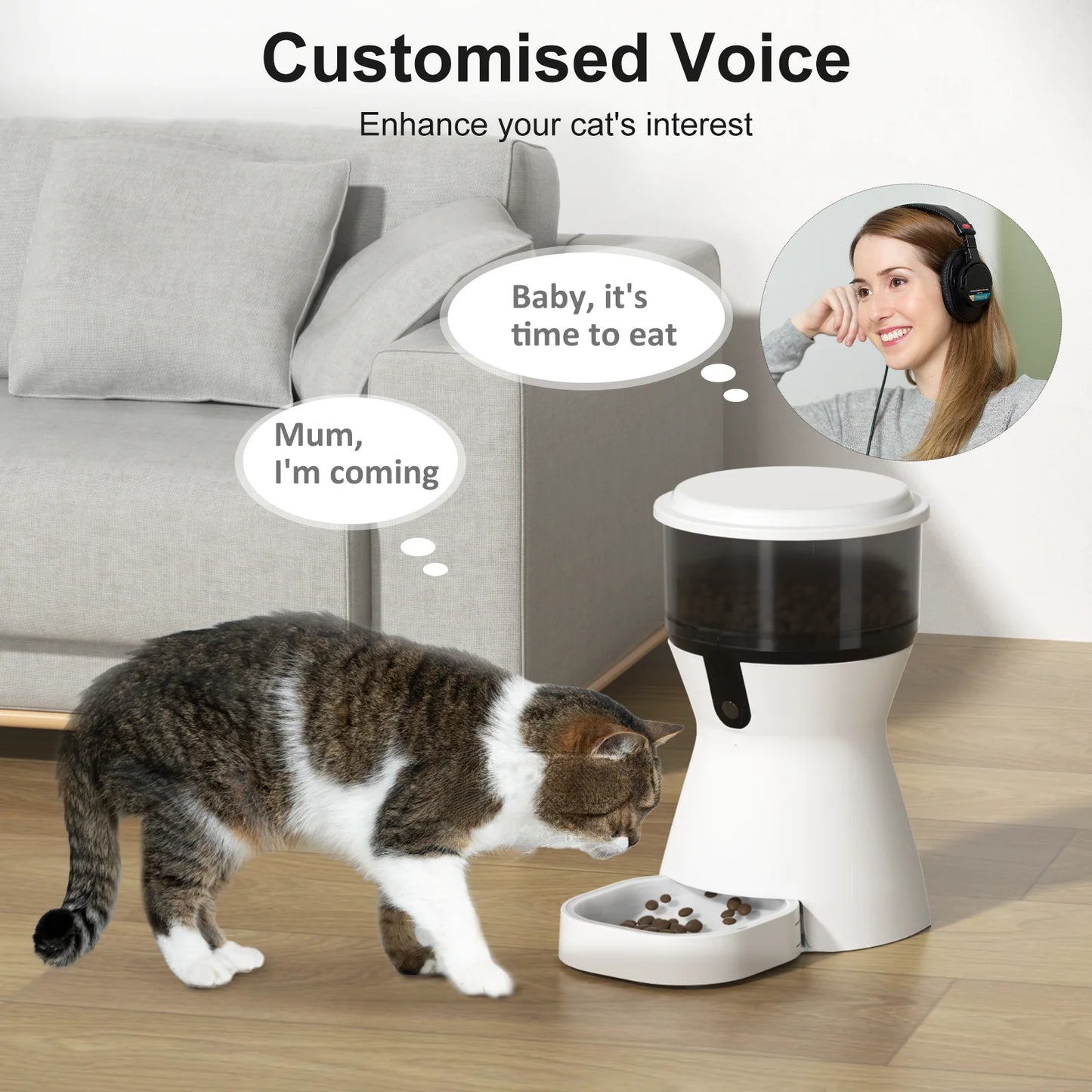 4L Timed Automatic Pet Feeder