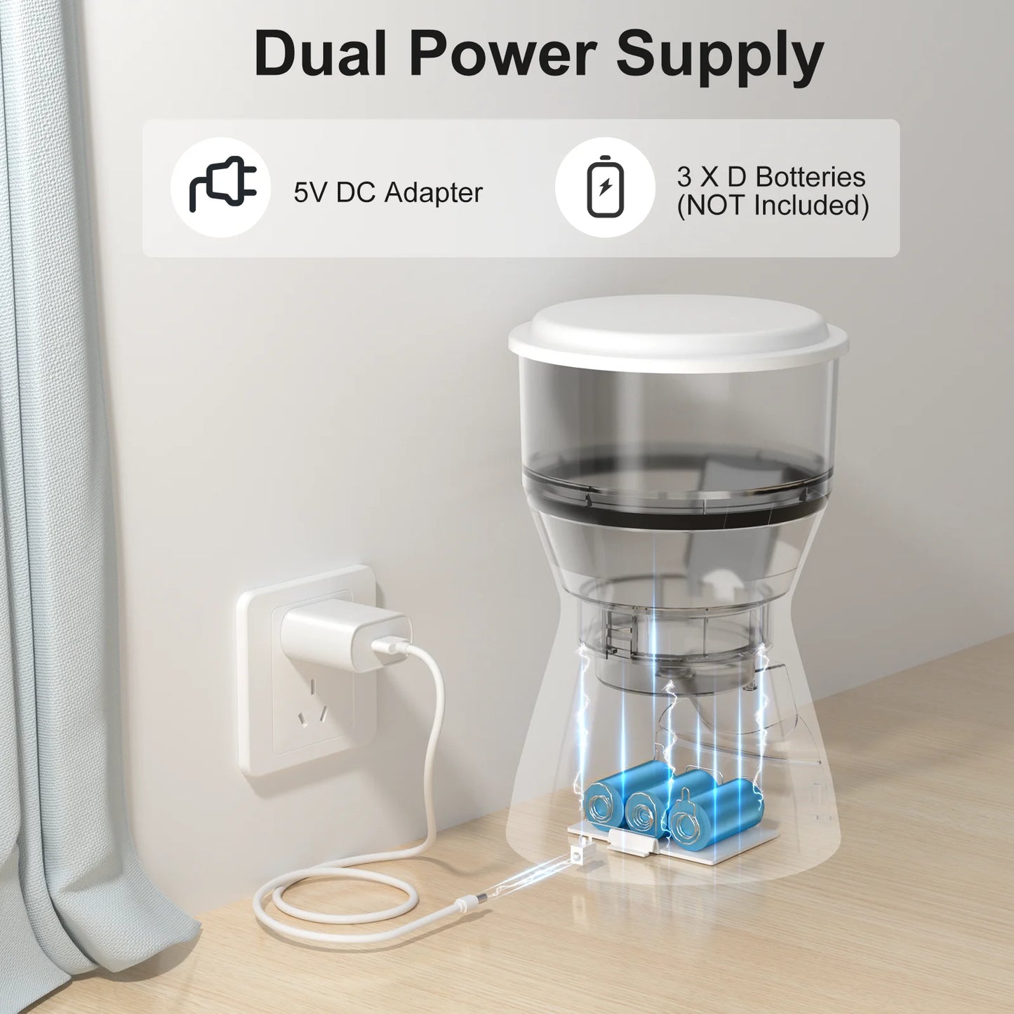 4L Timed Automatic Pet Feeder