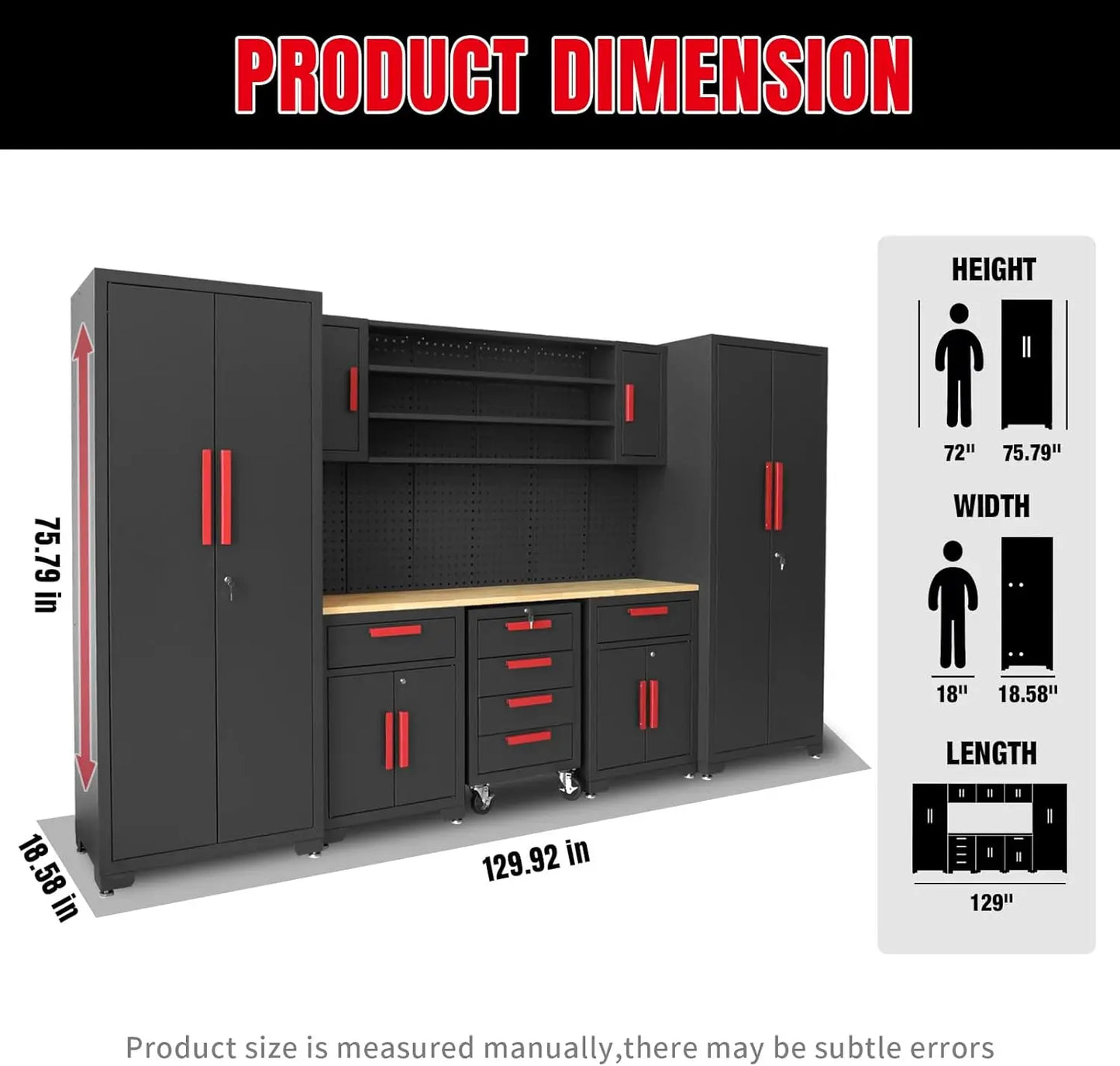 8-Pcs Workshop Cabinet