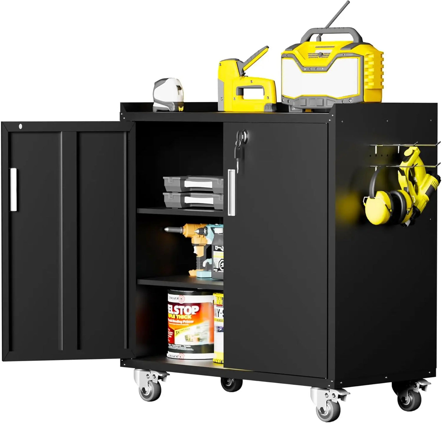 Lockable Heavy Duty Metal Tool Cabinet