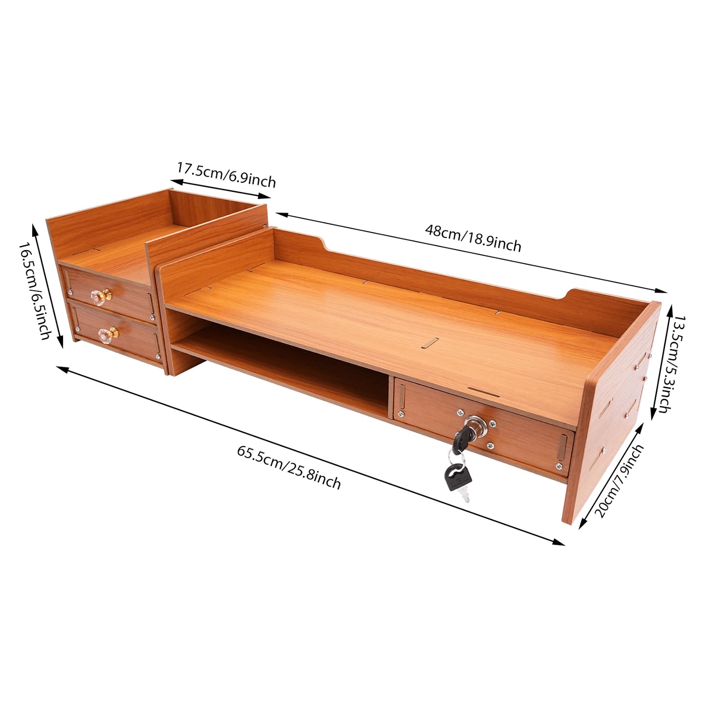 Monitor Stand with Computer Storage