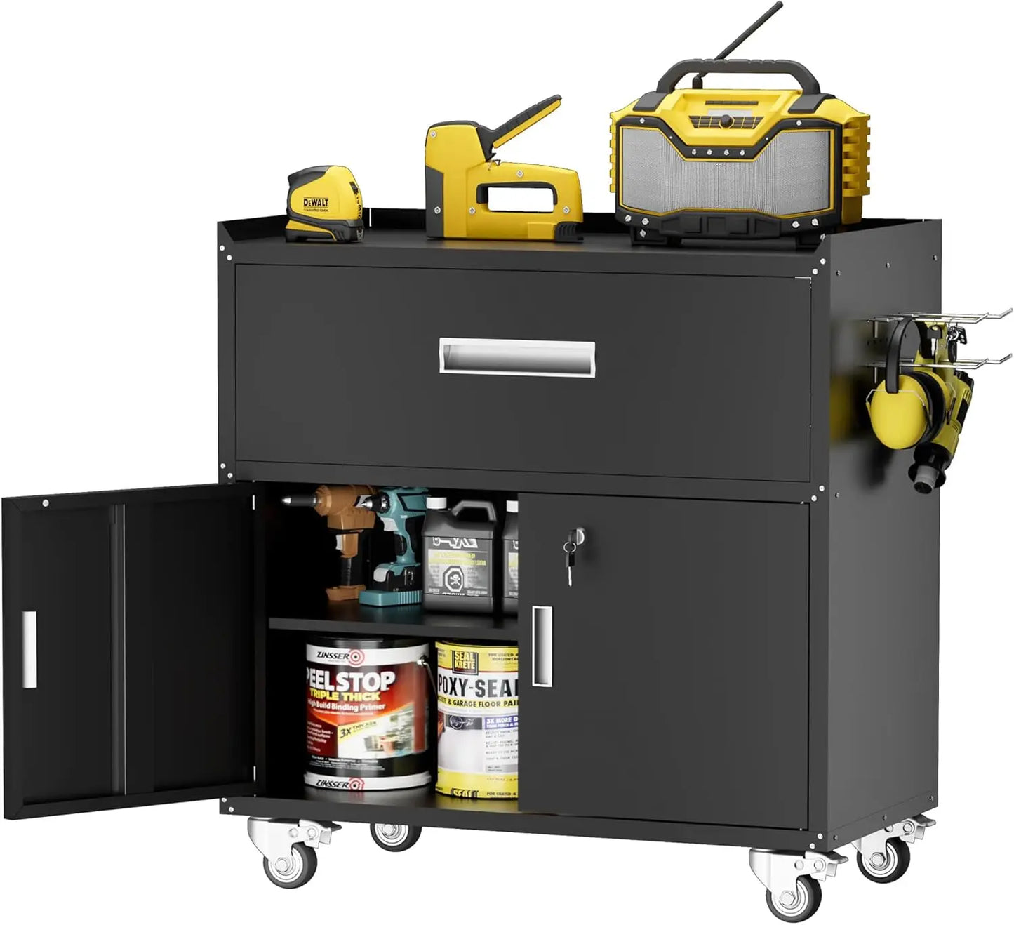 Lockable Heavy Duty Metal Tool Cabinet