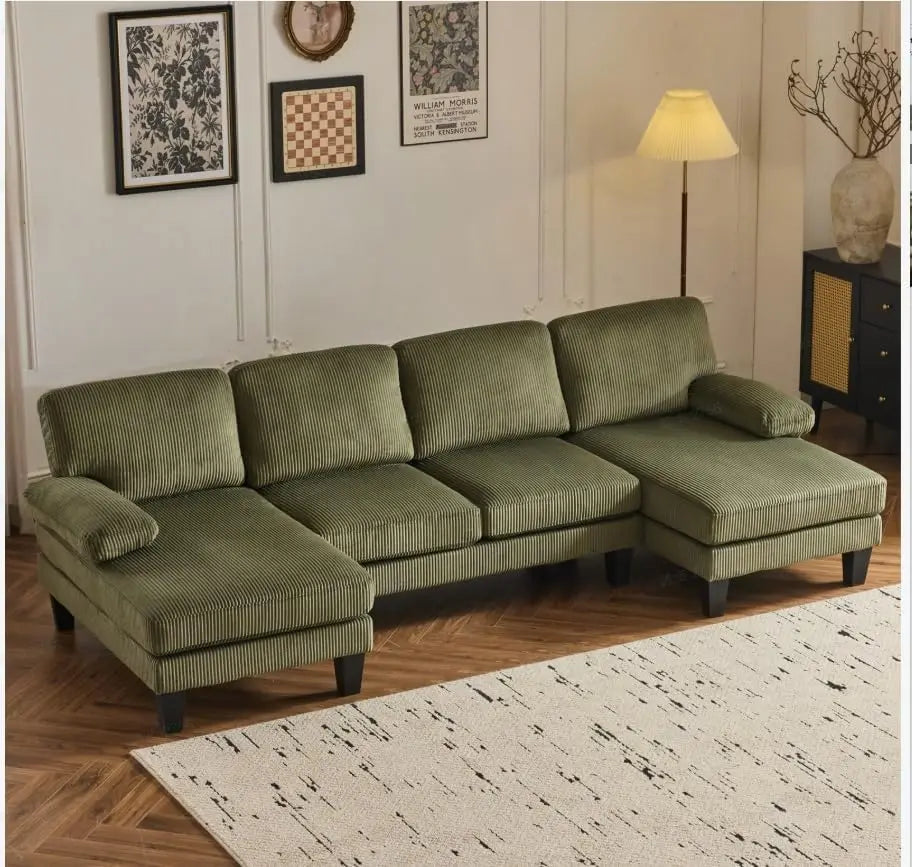 U Shape Couch with Double Chaise