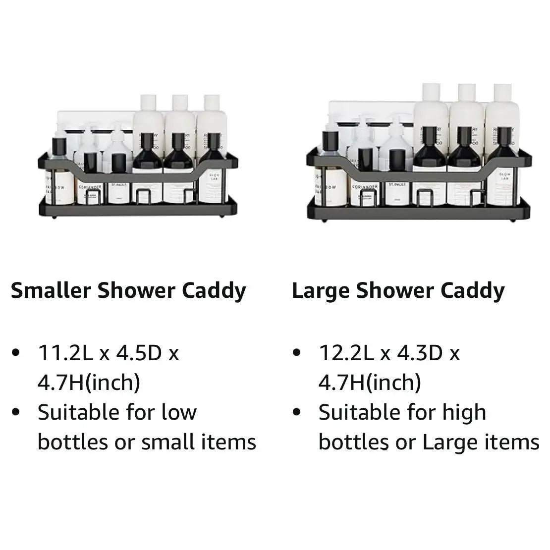 Adhesive Shower Caddy with No Drilling
