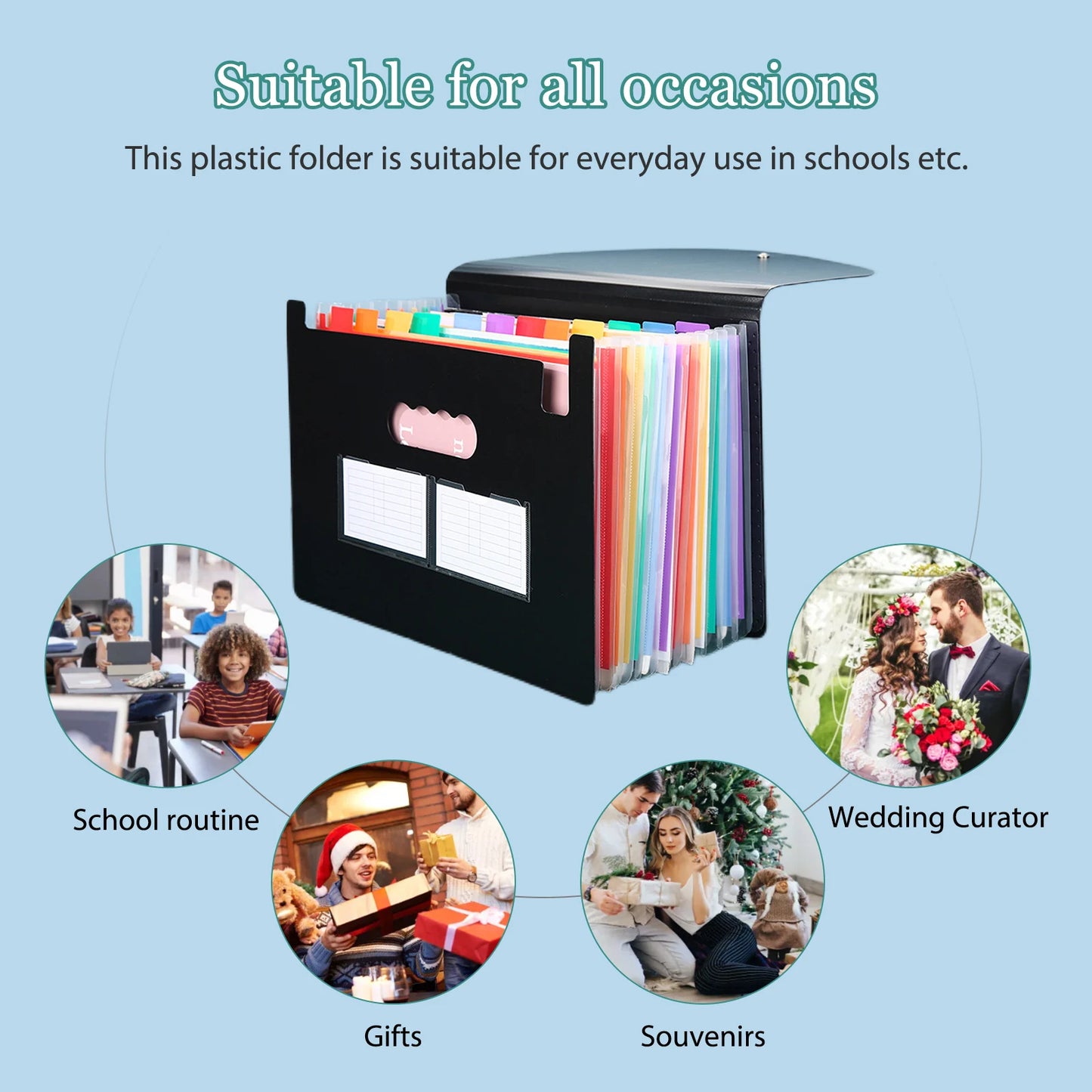 Portable Expandable File Organizer
