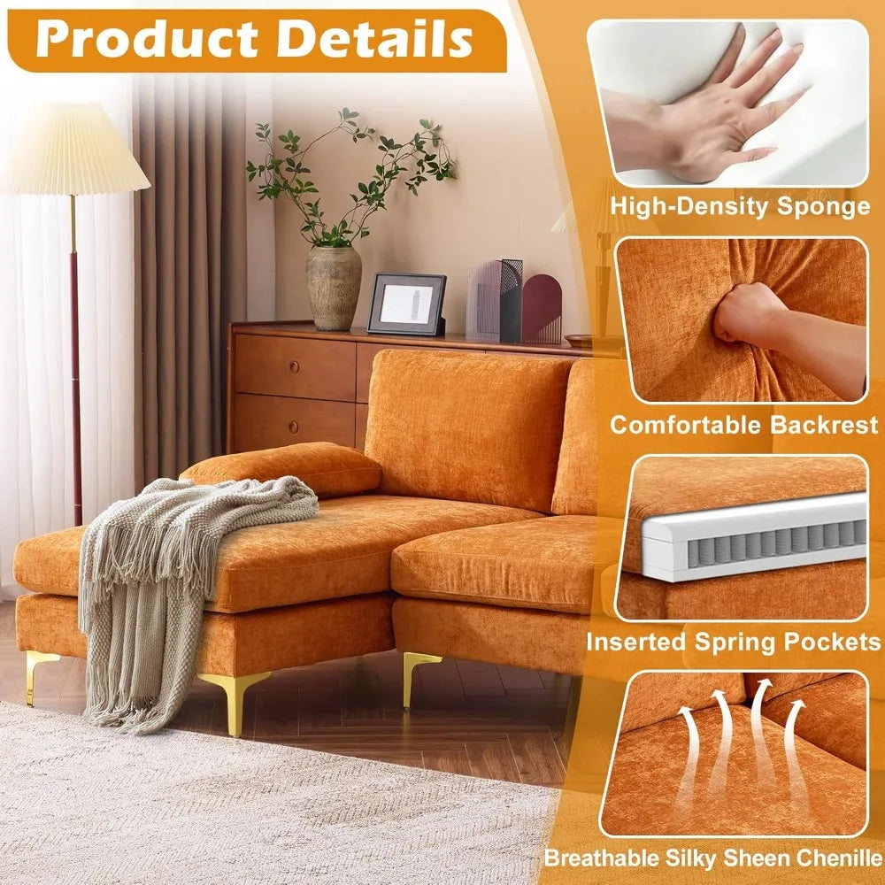 U Shape Couch with Double Chaise