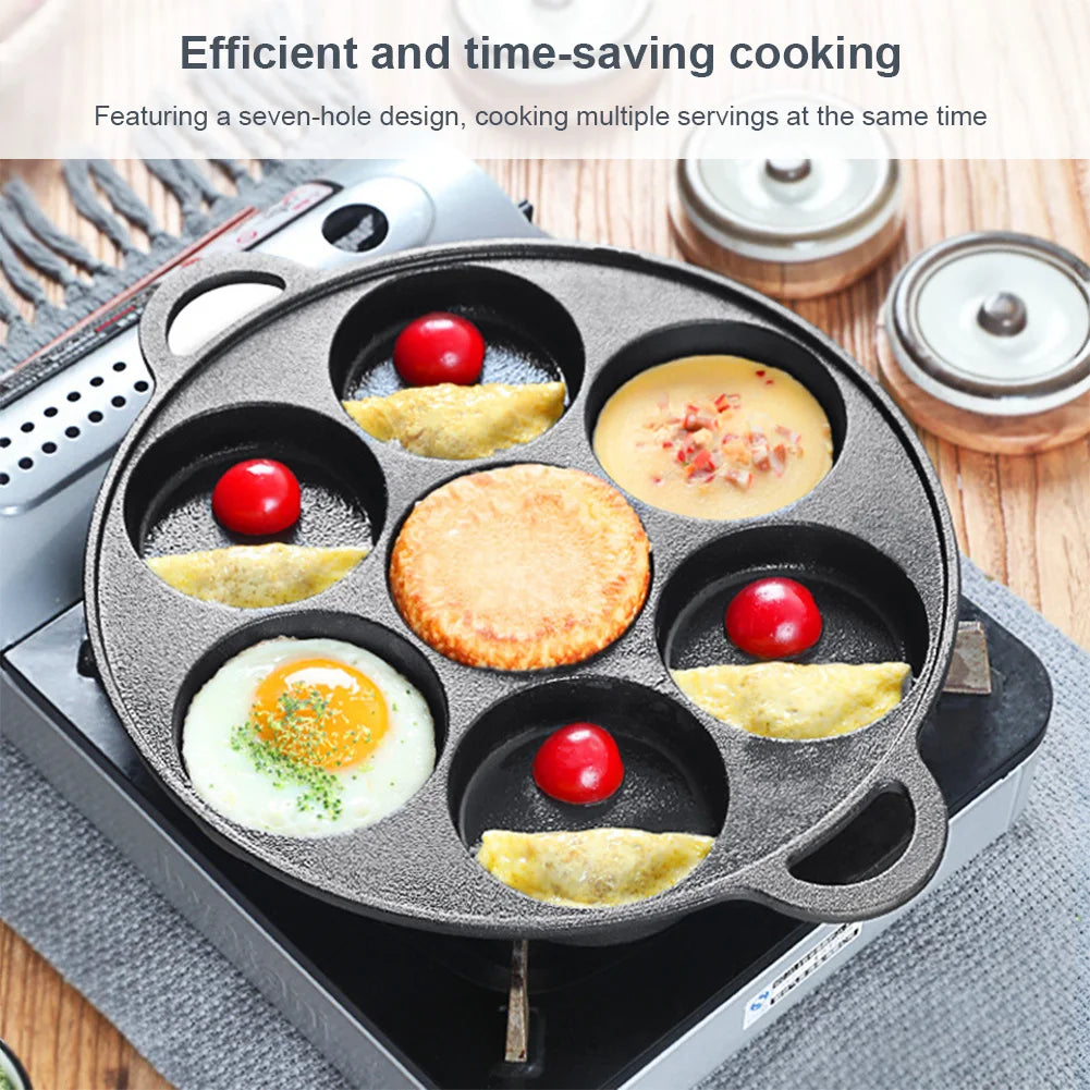 7 Hole Cast Iron Pan
