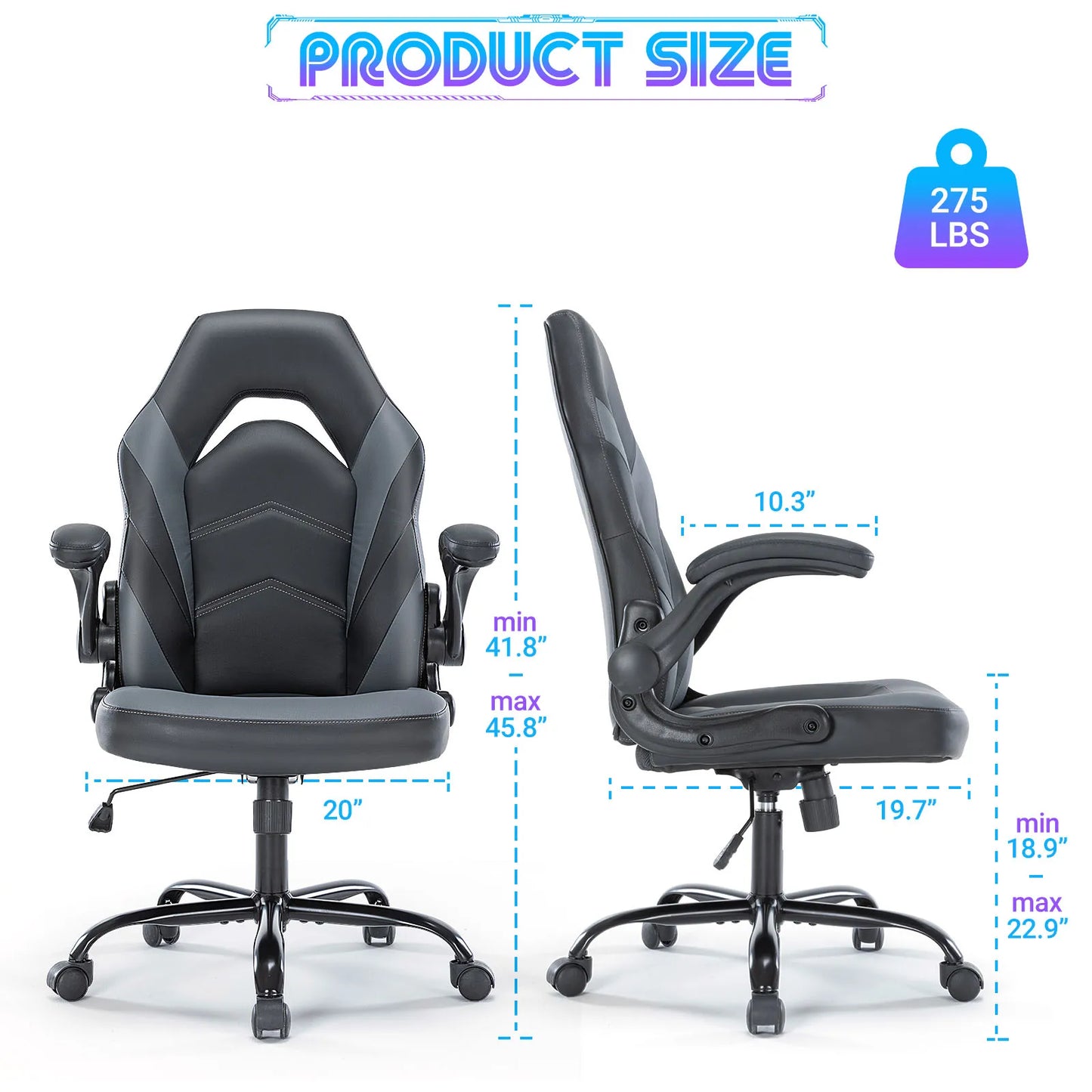 Ergonomic Adjustable Leather Computer Chair