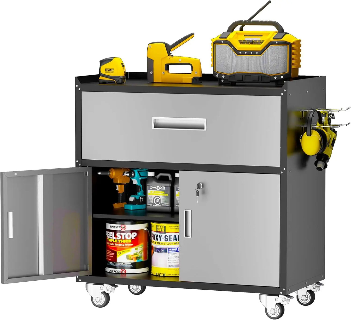 Lockable Heavy Duty Metal Tool Cabinet