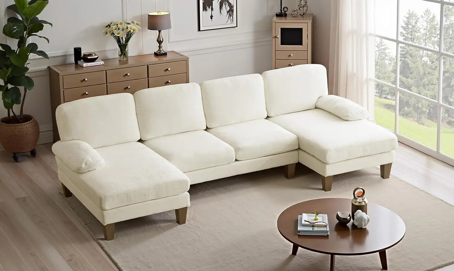 U Shape Couch with Double Chaise
