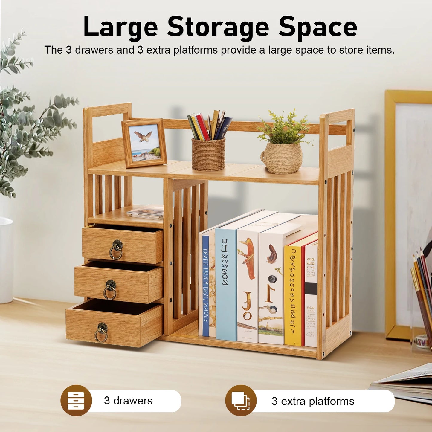 Desktop Organizer with Drawers