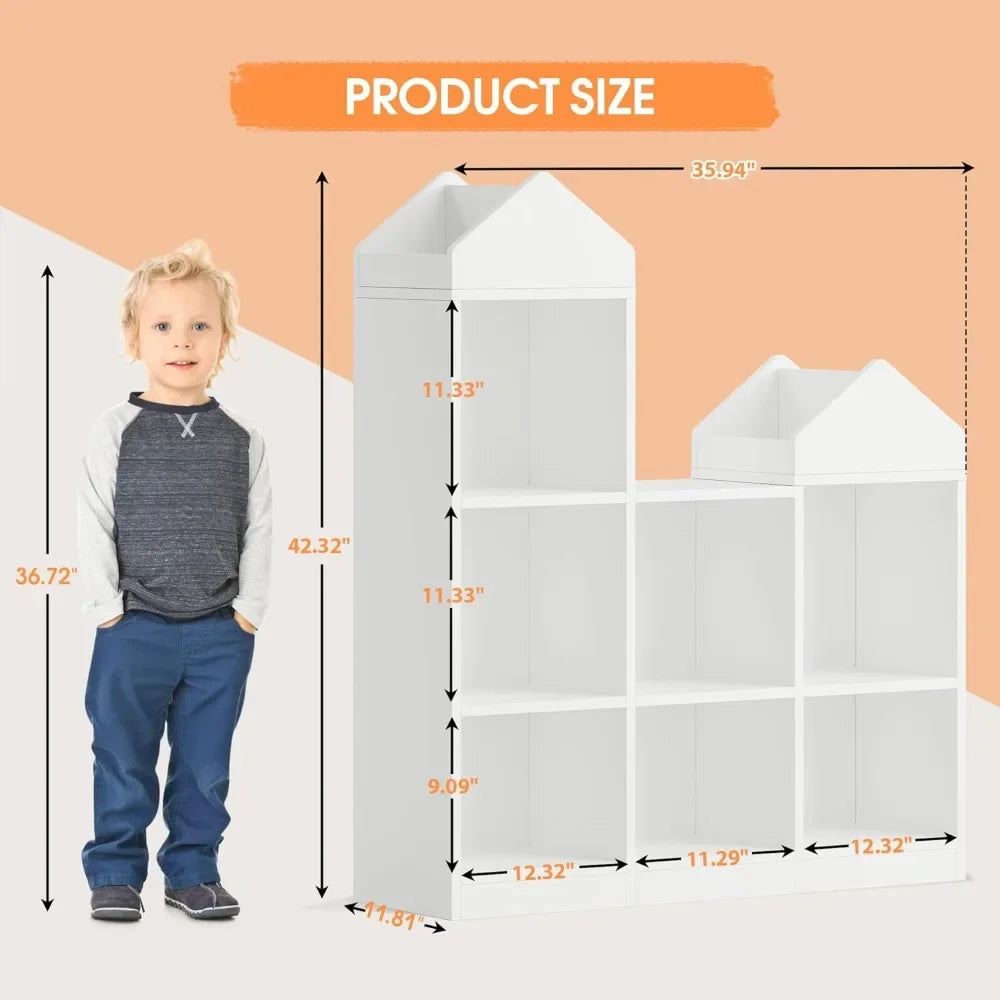 Kids Bookshelf with Reading Nook