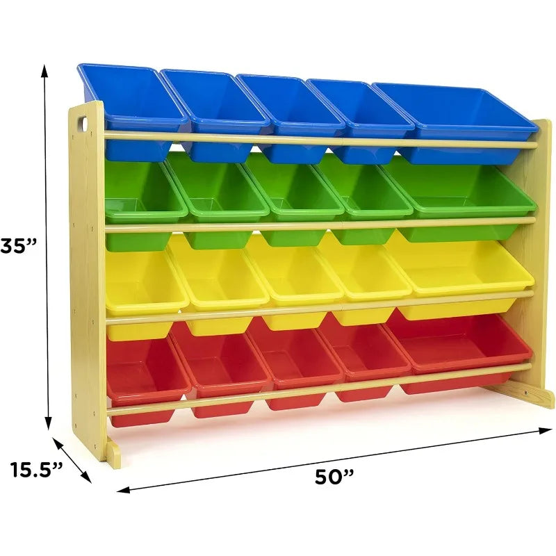 Extra Large Toy Organizer with 20 Storage Bins