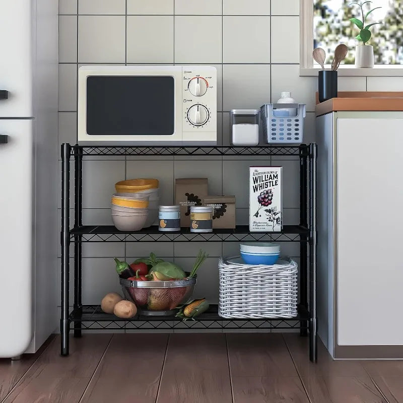 3 Tier Adjustable Wire Shelves