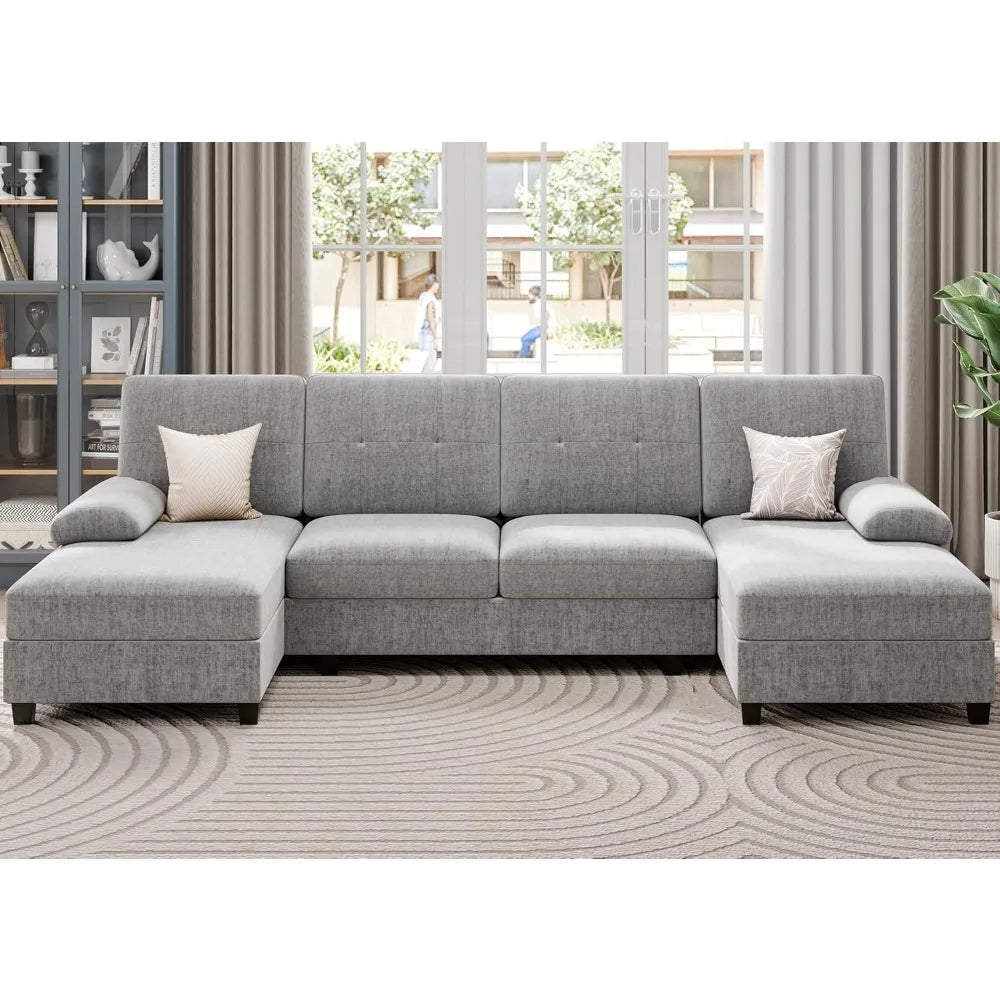 4 Seat U Shaped Sofa Sectional Couch