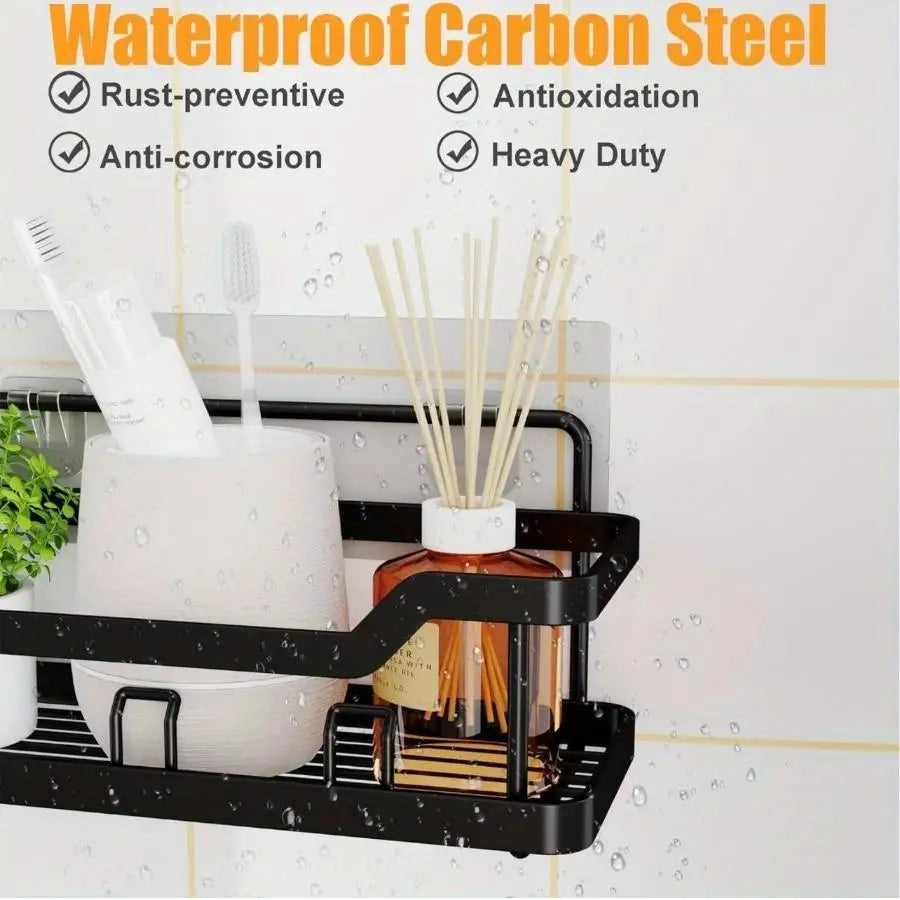 Adhesive Shower Caddy with No Drilling