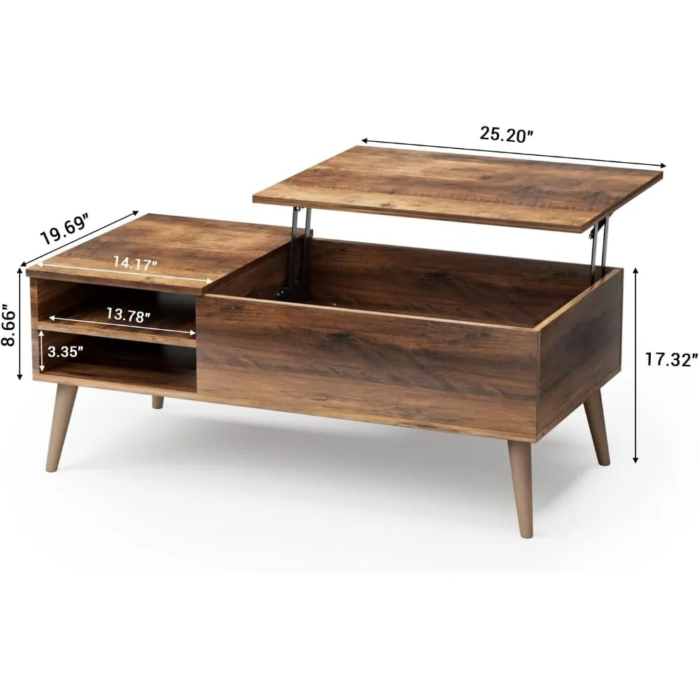Lift Top Coffee Table with Hidden Compartment