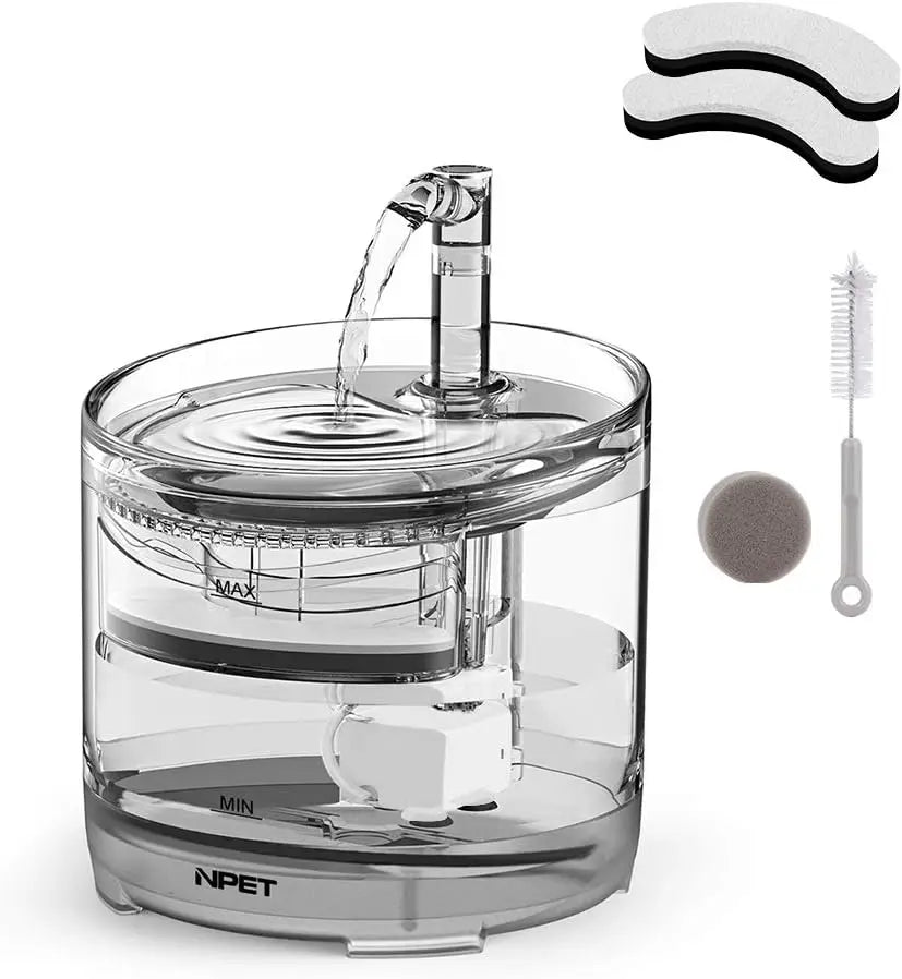 1.5L Automatic Pet Fountain with Replacement Faucet Kit