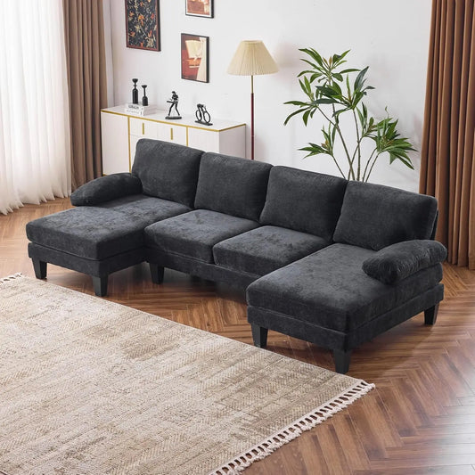 U Shape Couch with Double Chaise