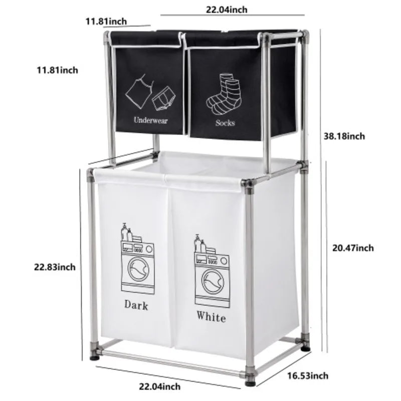 2-layer Laundry Sorting Basket
