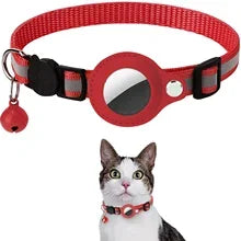 Adjustable Cat Collar w/ AirTag Slot And Reflective Strips