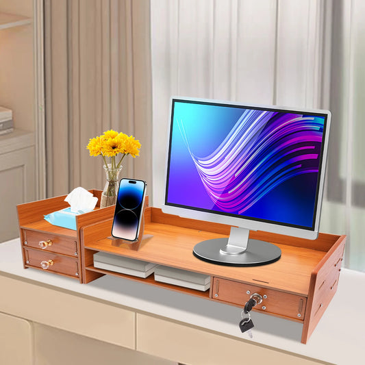 Monitor Stand with Computer Storage