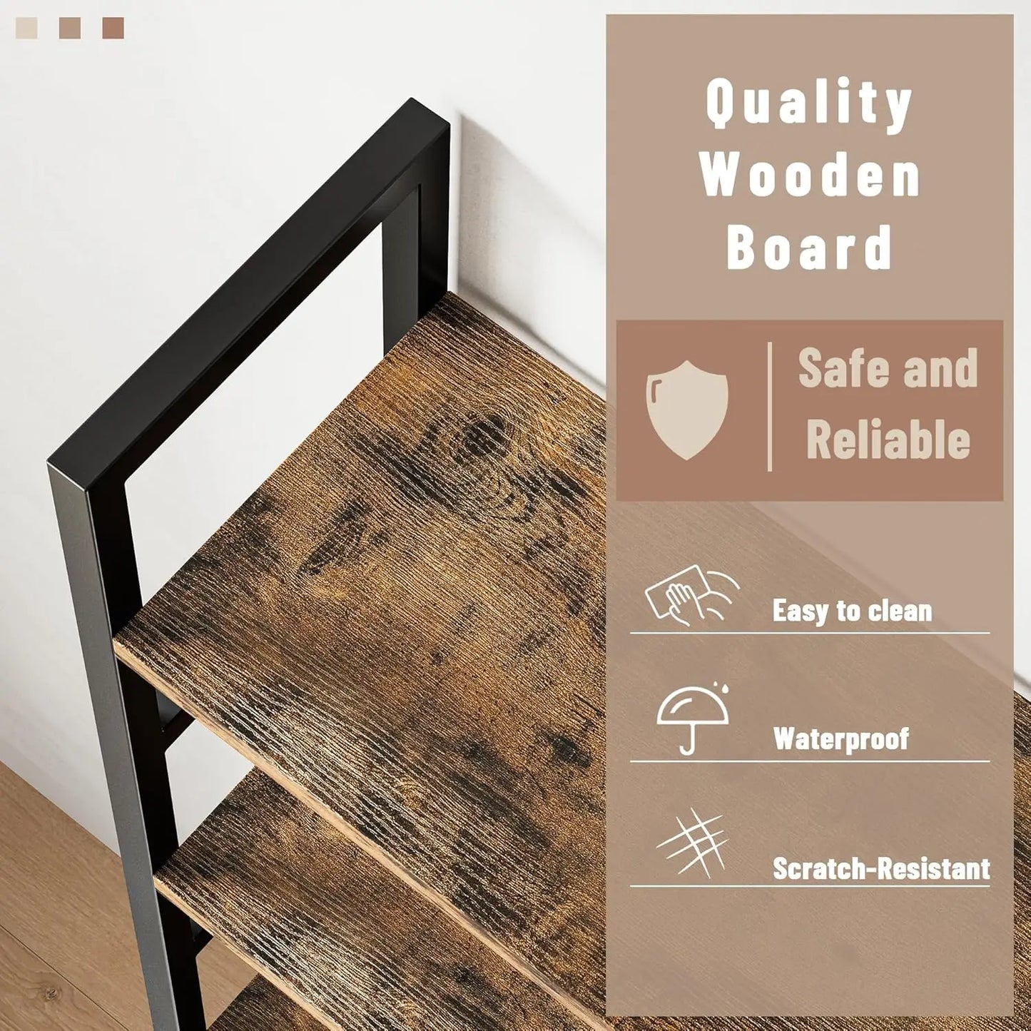 5 Tier Bookcase with 17 Open Display Shelves