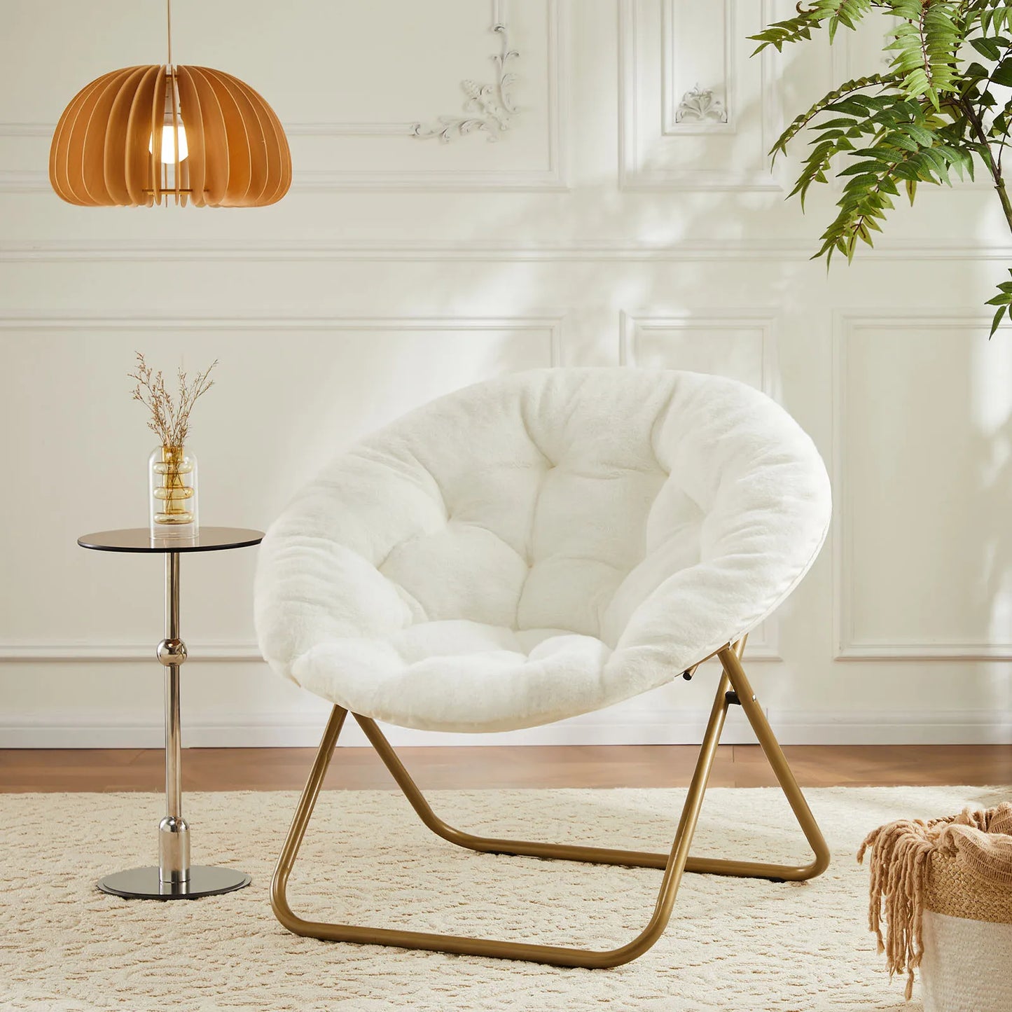 Cozy Folding Saucer Chair