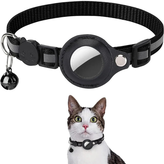 Adjustable Cat Collar w/ AirTag Slot And Reflective Strips