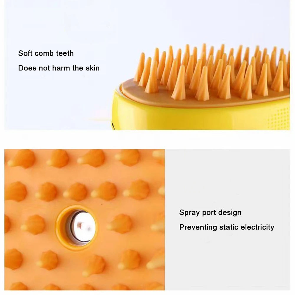 3 In 1 Self Cleaning Steam Grooming Brush