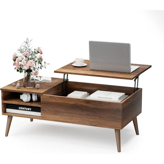 Lift Top Coffee Table with Hidden Compartment