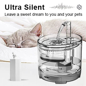 1.5L Automatic Pet Fountain with Replacement Faucet Kit