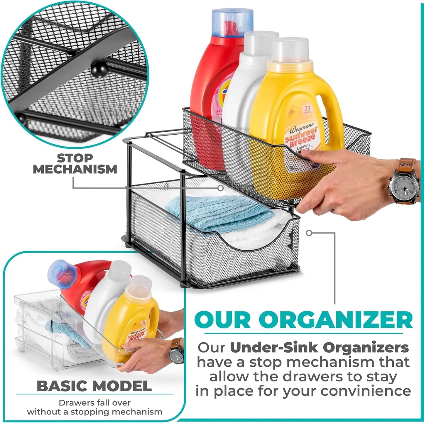 Metal Under Sink Organizer