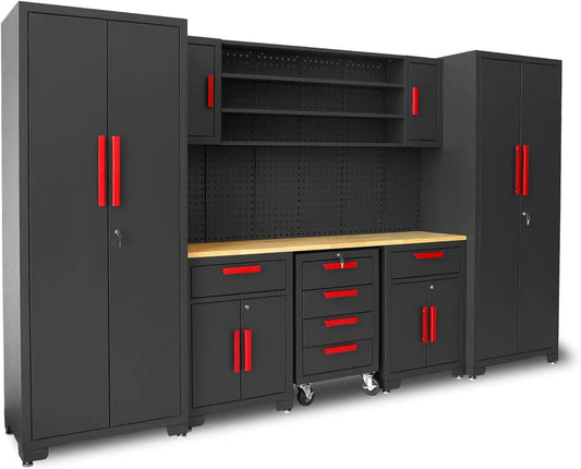 8-Pcs Workshop Cabinet