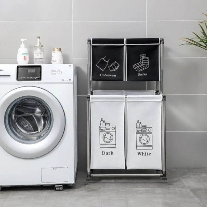 2-layer Laundry Sorting Basket