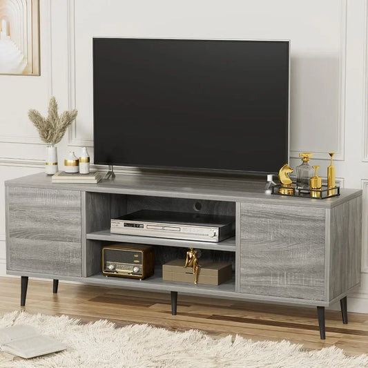 Entertainment Center with Two Storage Cabinets