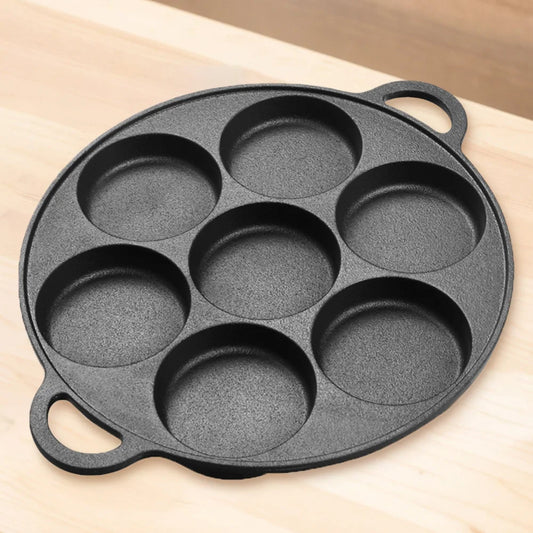 7 Hole Cast Iron Pan