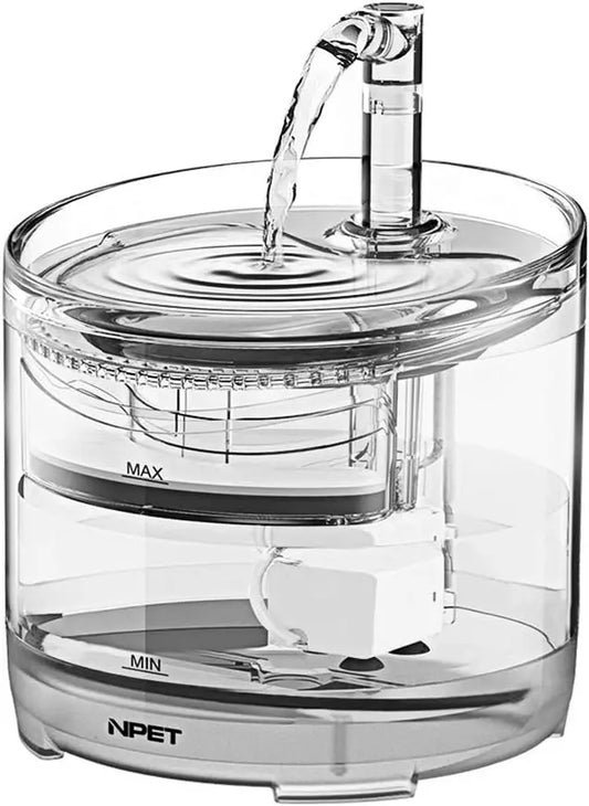 1.5L Automatic Pet Fountain with Replacement Faucet Kit