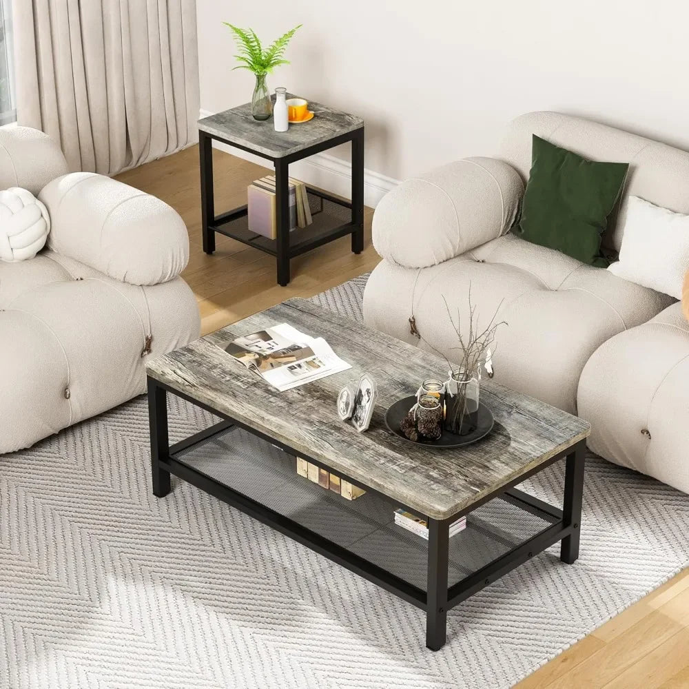 3 Pieces Living Room Table Set