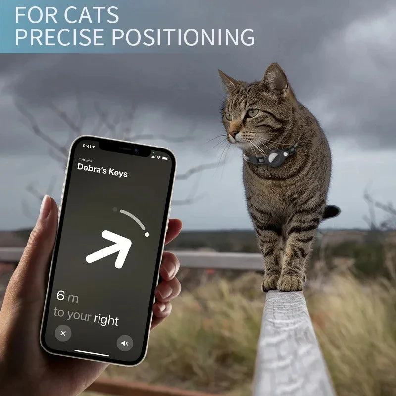 Adjustable Cat Collar w/ AirTag Slot And Reflective Strips