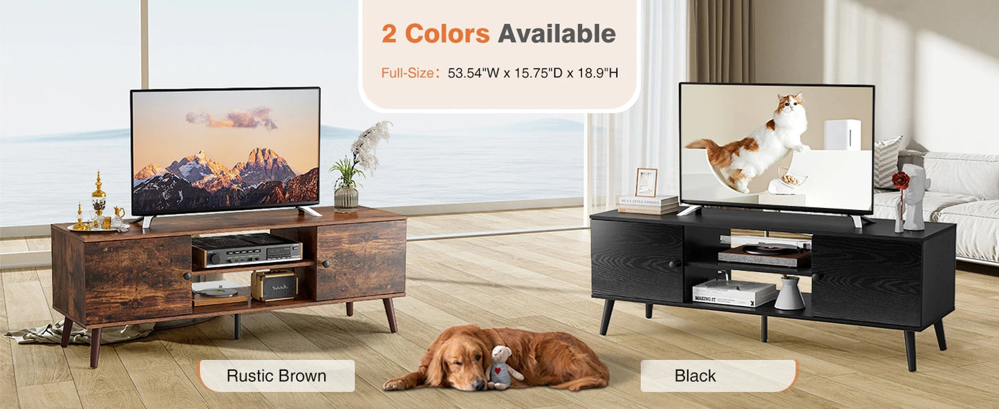 Entertainment Center with Adjustable Shelves